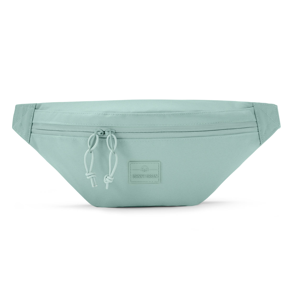 Bauchtasche 'Erik Large' von Johnny Urban in Mintgrün mit Reißverschluss und Logo-Patch