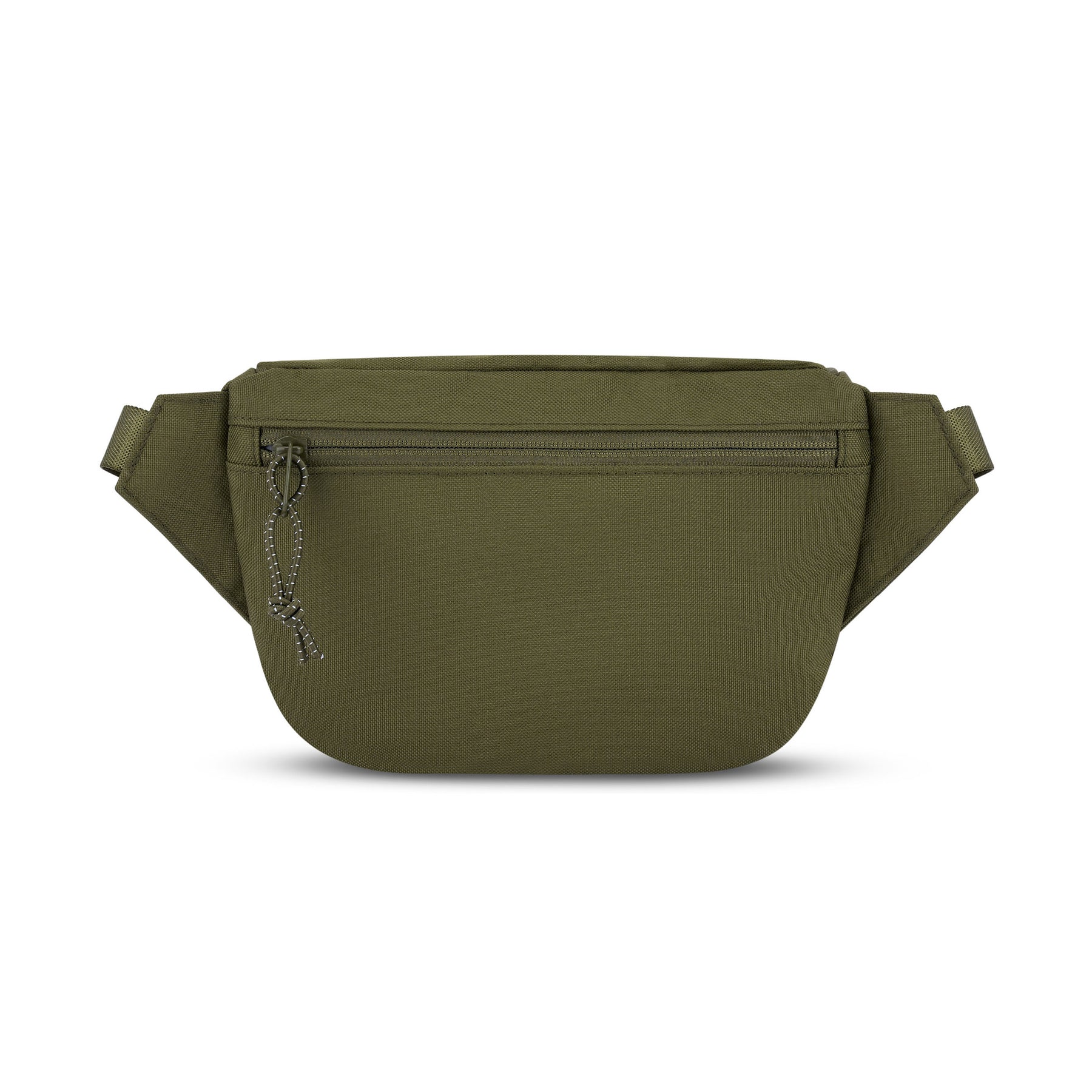 Grüne Bauchtasche 'Ben' aus robustem Material mit Reißverschlussfach und verstellbarem Gürtel
