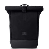 Schwarzer Rolltop Rucksack "Allen Medium" von Johnny Urban mit Klappverschluss und separatem Bodenfach
