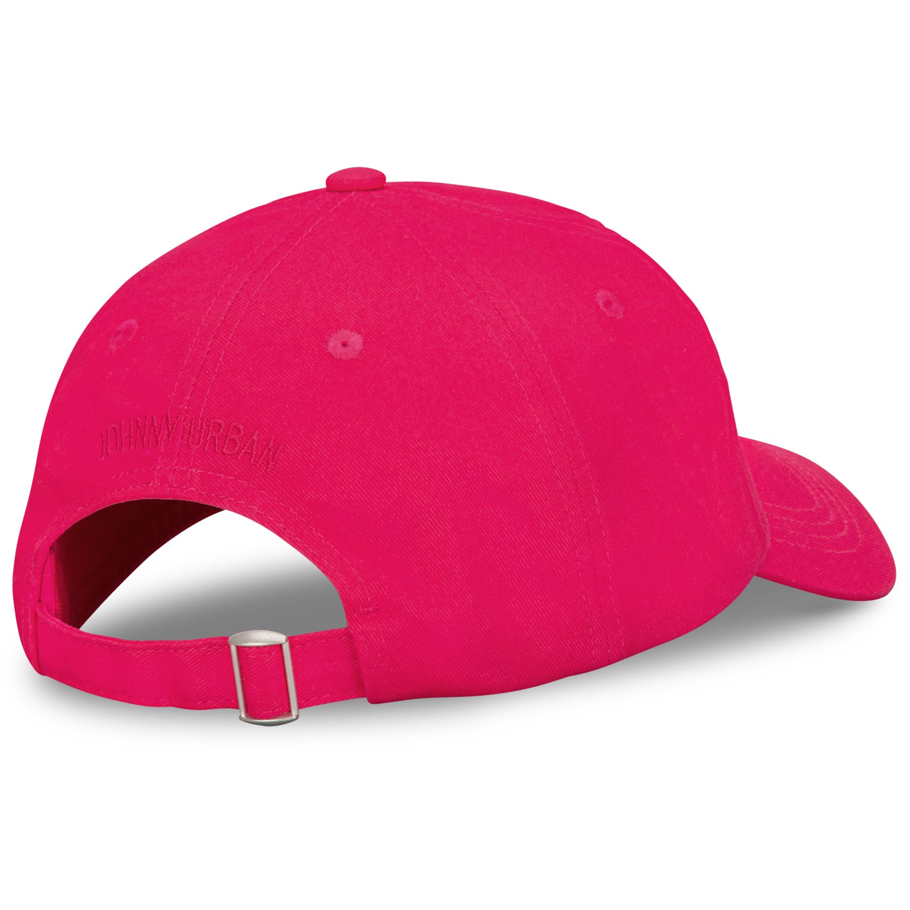 Rückansicht der pinkfarbenen Cap ‚Jen‘ von Johnny Urban mit verstellbarem Riemen aus Canvas
