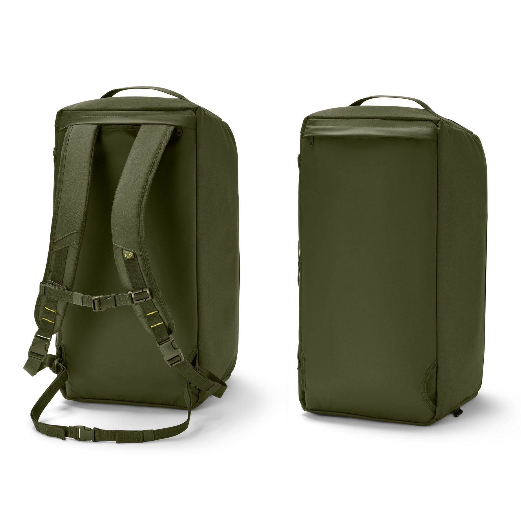 Olivegrüne Duffle Bag 'Shawn Large' mit integrierten Rucksackgurten und Tragegriff