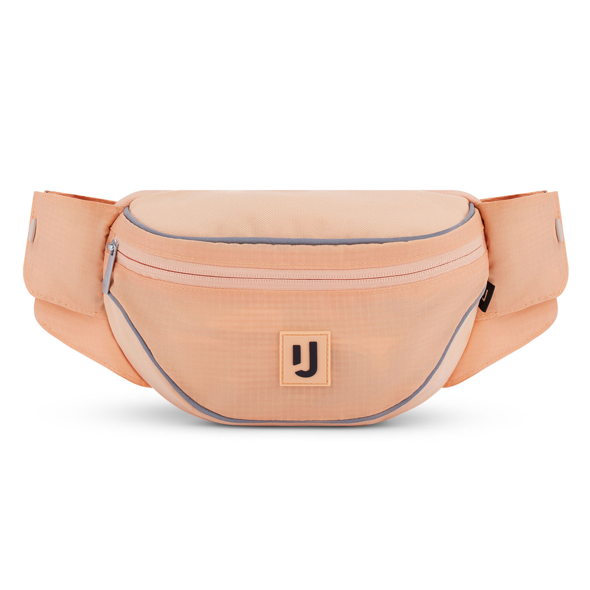 2in1 Bauchtasche 'Jimmy' von Johnny Urban in apricot mit Reißverschluss und grauen Details