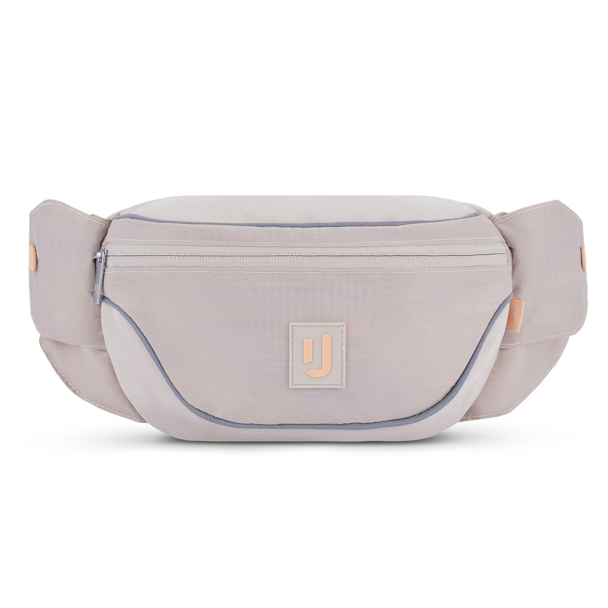 2in1 Bauchtasche 'Jimmy' von Johnny Urban in beige mit Reißverschluss und Logo