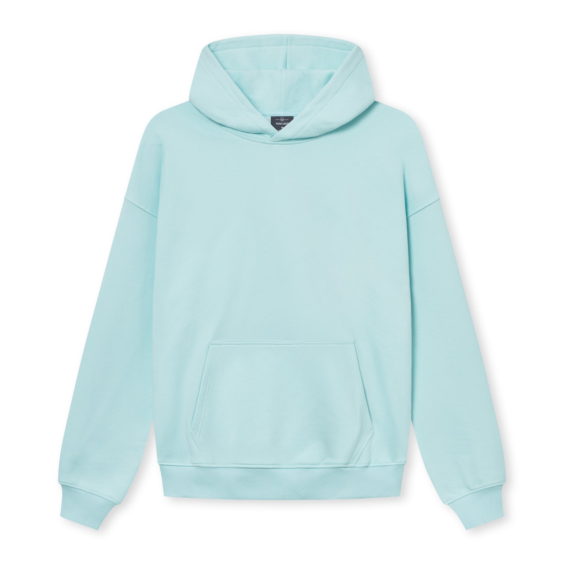 Oversized Hoodie 'Cody' in hellblau mit Kapuze und Kängurutasche