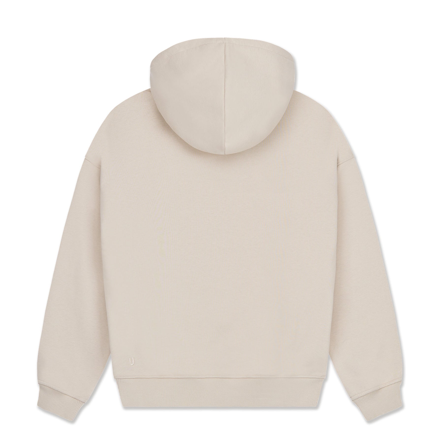 Übergroßer beige Hoodie "Cody" von Johnny Urban, Rückansicht ohne Aufdruck
