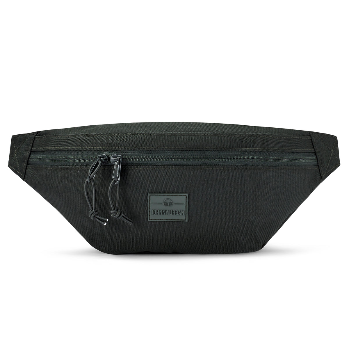 Dunkelgrüne Johnny Urban Bauchtasche 'Erik Large' aus robustem Material mit Reißverschluss und Logo vorne