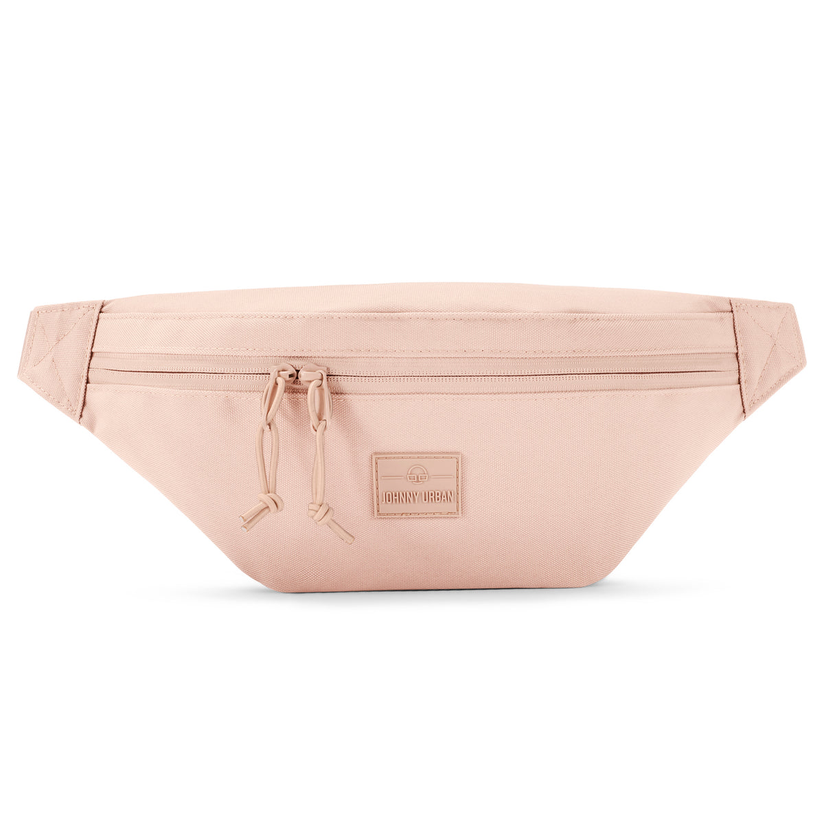 Große Bauchtasche 'Erik Large' von Johnny Urban in rosa mit Reißverschluss und Markenlogo