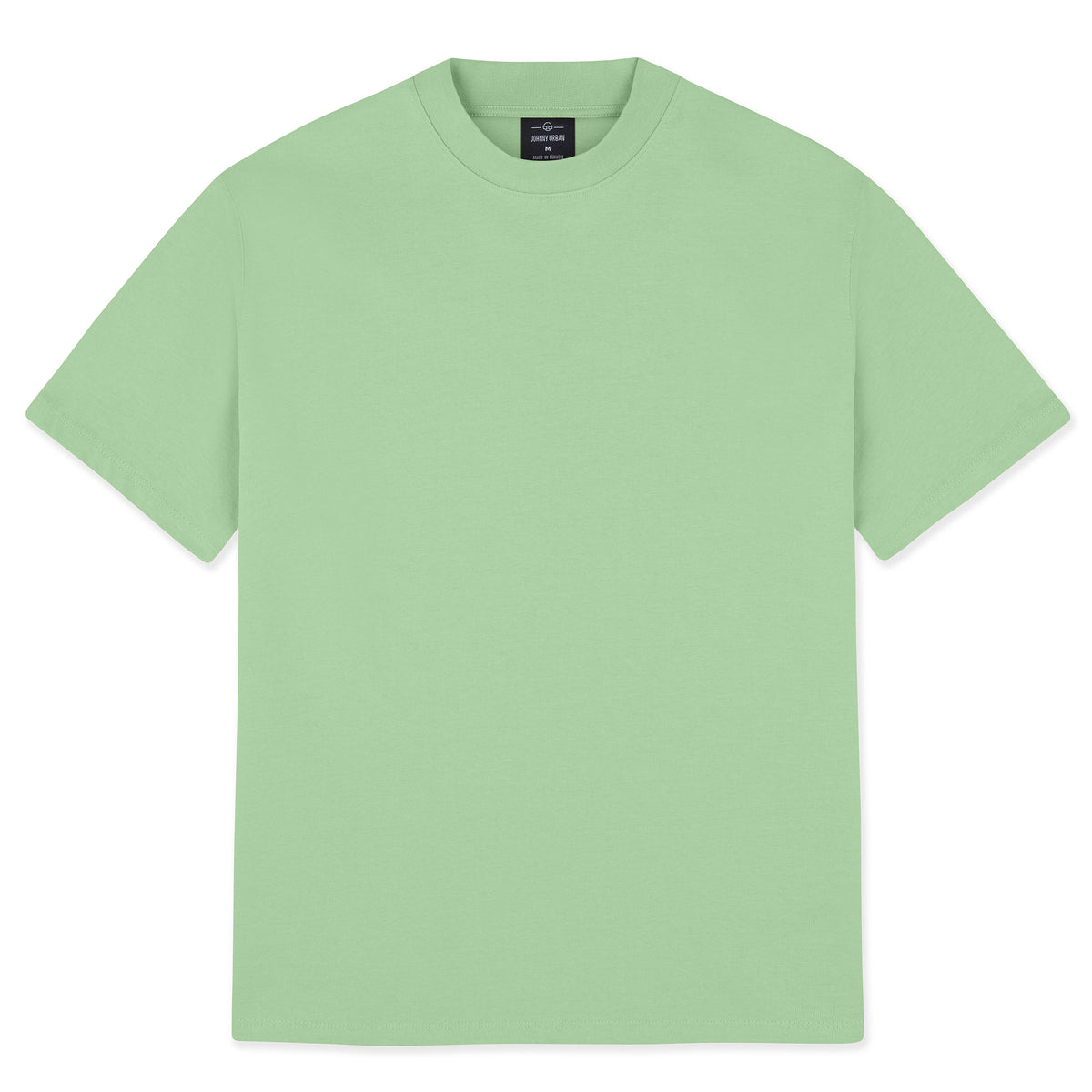 Johnny Urban T-Shirt ’Sammy’ in Salbeigrün, oversized geschnitten, unisex