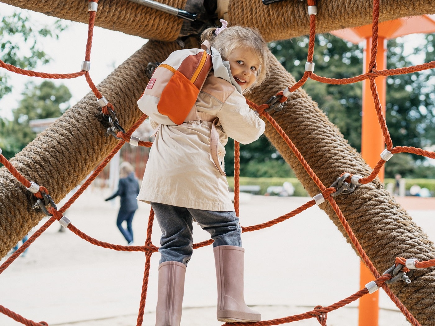 Kinderrucksack Leo für Mädchen in rosa bunt - Johnny Urban