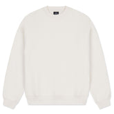 Oversized weißer Crewneck-Pullover 'Carter' von Johnny Urban mit gerippten Bündchen
