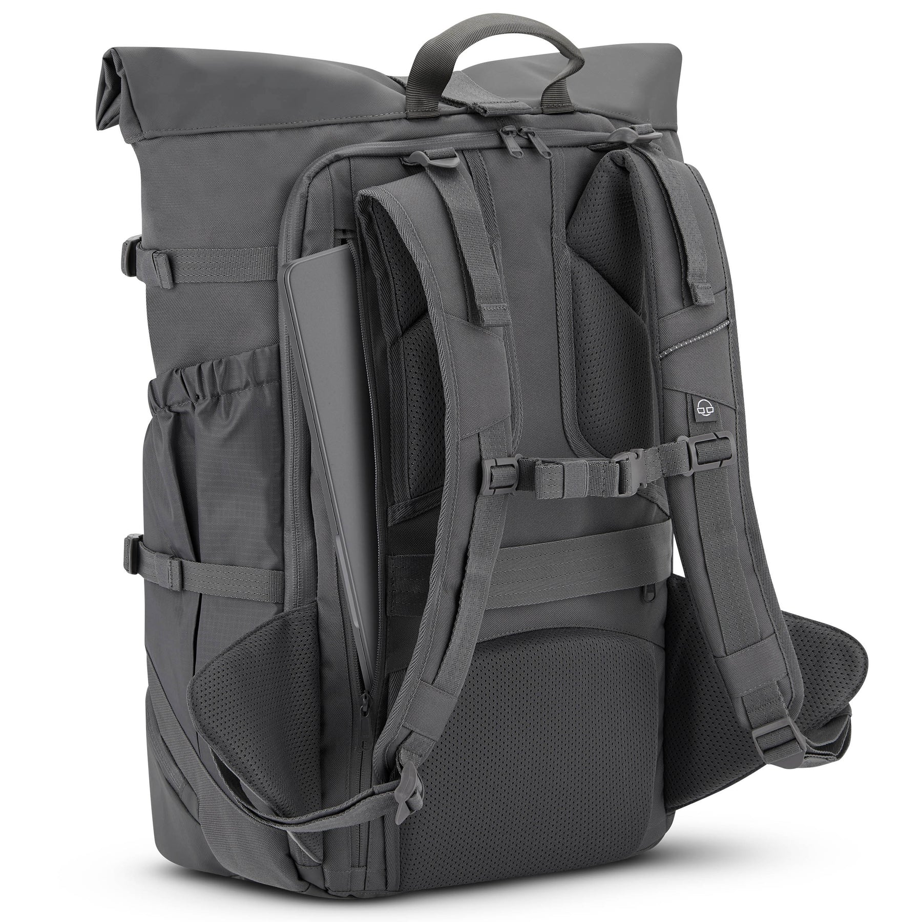 Grau Johnny Urban Allen Large Travel Reiserucksack mit gepolsterten Schulterriemen und Laptopfach hinten