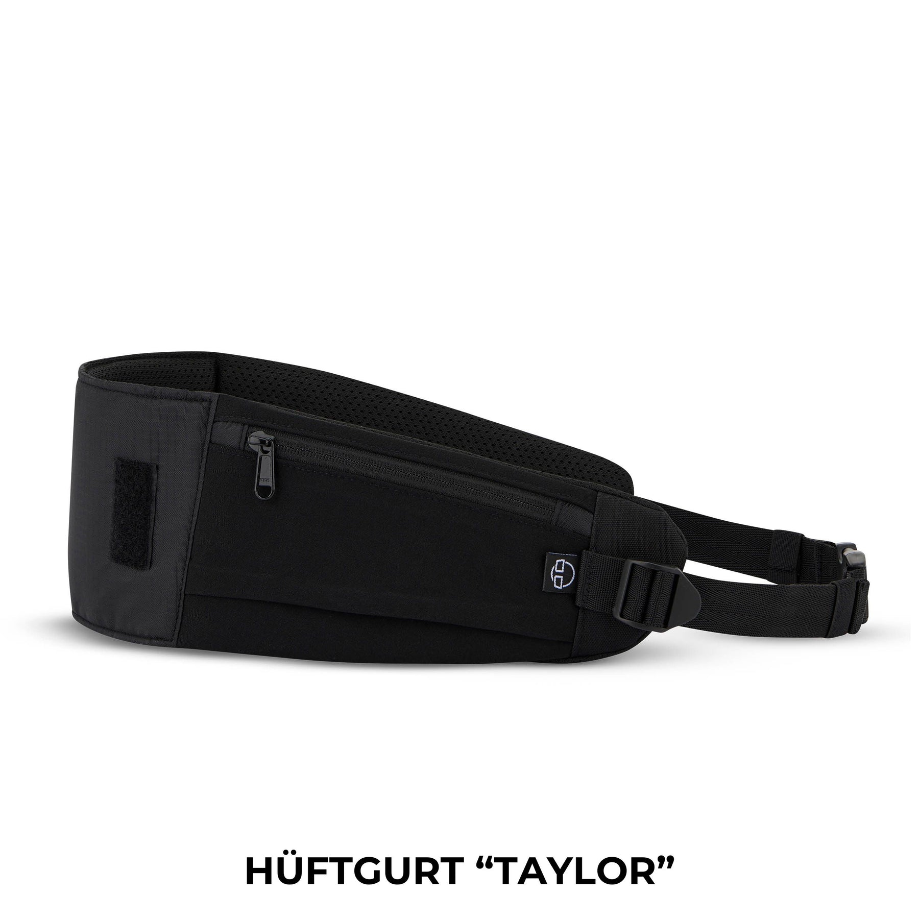 Schwarzer Hüftgurt 'Taylor' aus dem Travel Advanced Bundle L von Johnny Urban mit Reißverschlusstasche