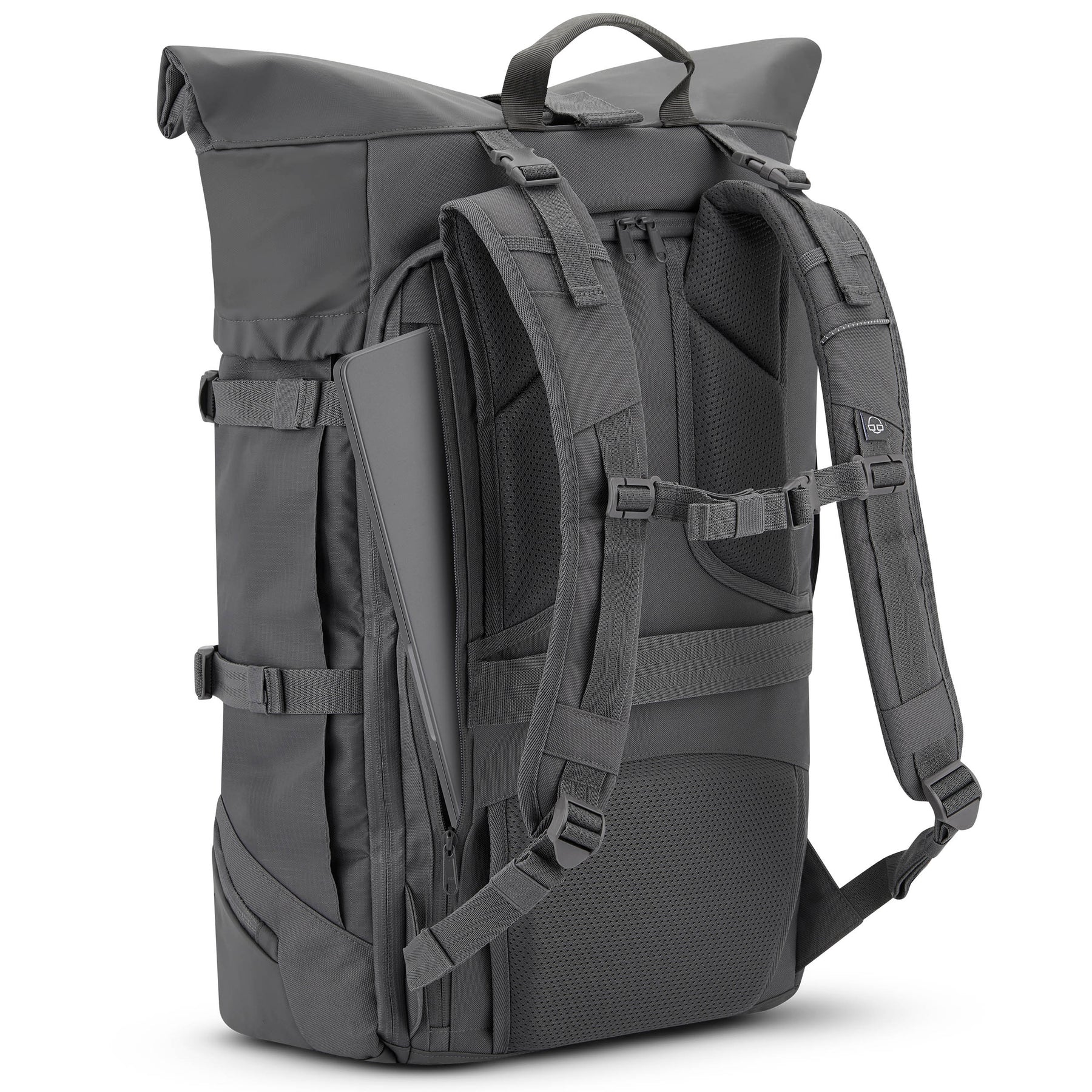 Johnny Urban Reiserucksack Allen XL Travel in Grau mit gepolstertem Laptopfach und verstellbaren Schultergurten