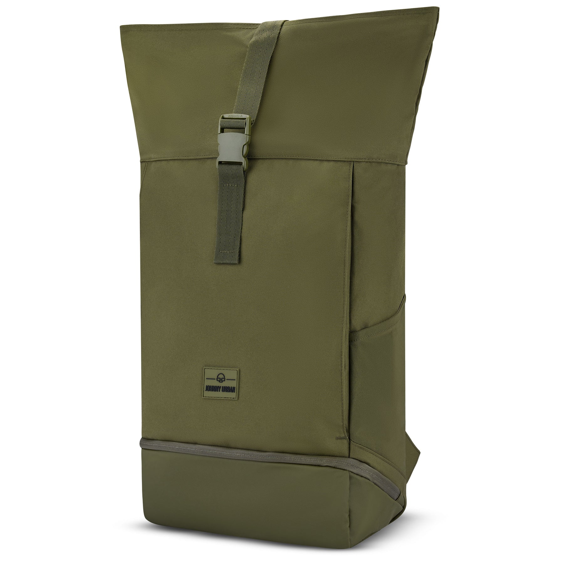 Rolltop Rucksack 'Allen Large' von Johnny Urban, olivegrün, rechteckige Form aus robustem Material
