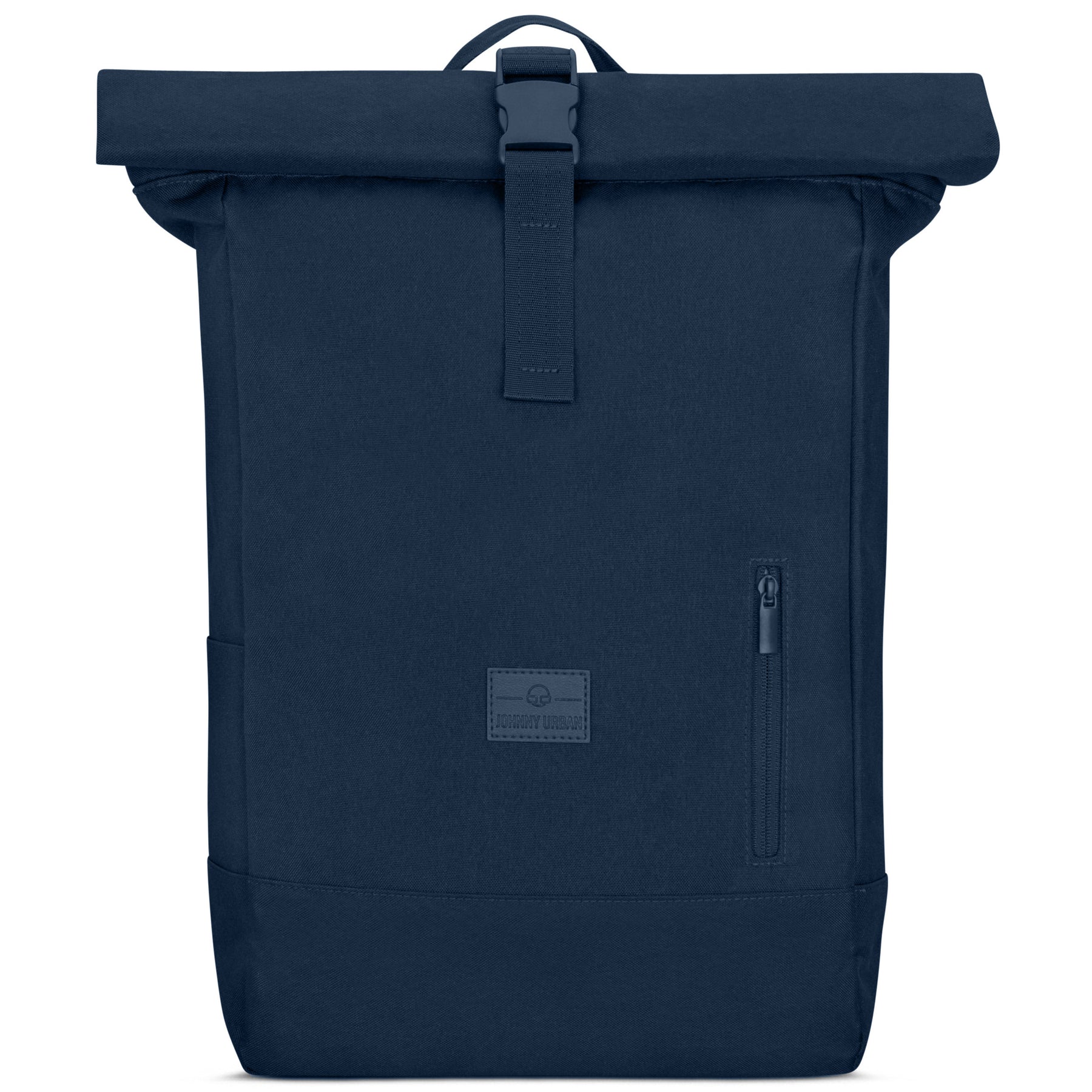 Rolltop Rucksack Robin Large von Johnny Urban in dunkelblau mit Fronttasche und Klickverschluss