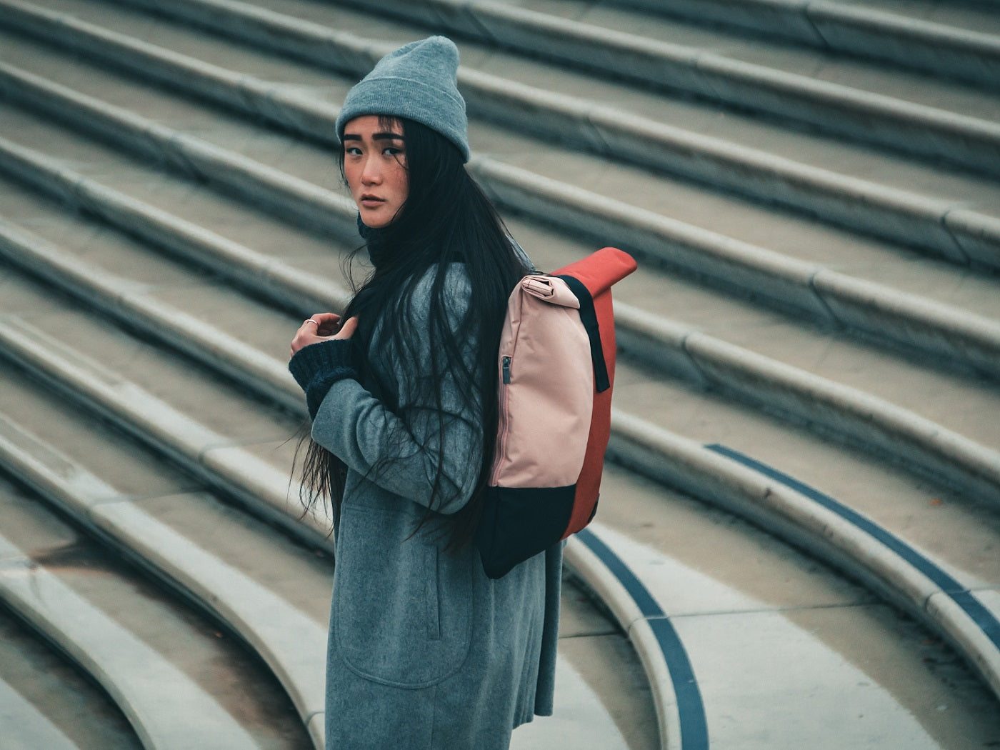 Damenrucksack Oskar in rosa-rot - Johnny Urban