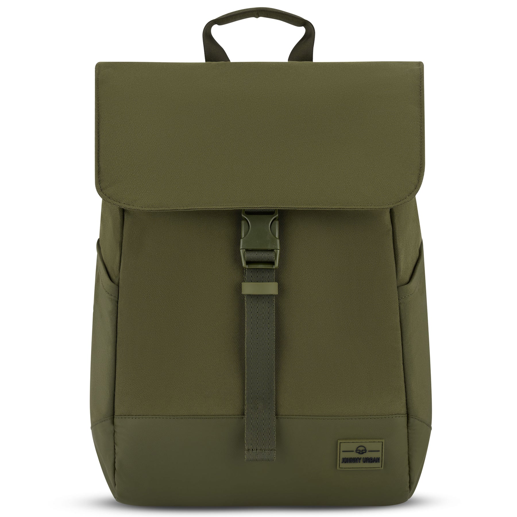 Olivegrüner Johnny Urban Rucksack 'Mika' mit Klappe und Kunststoffverschluss