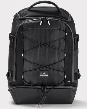 Schwarzer Rucksack 'Jack' von Johnny Urban mit elastischem Frontband und mehreren Fächern