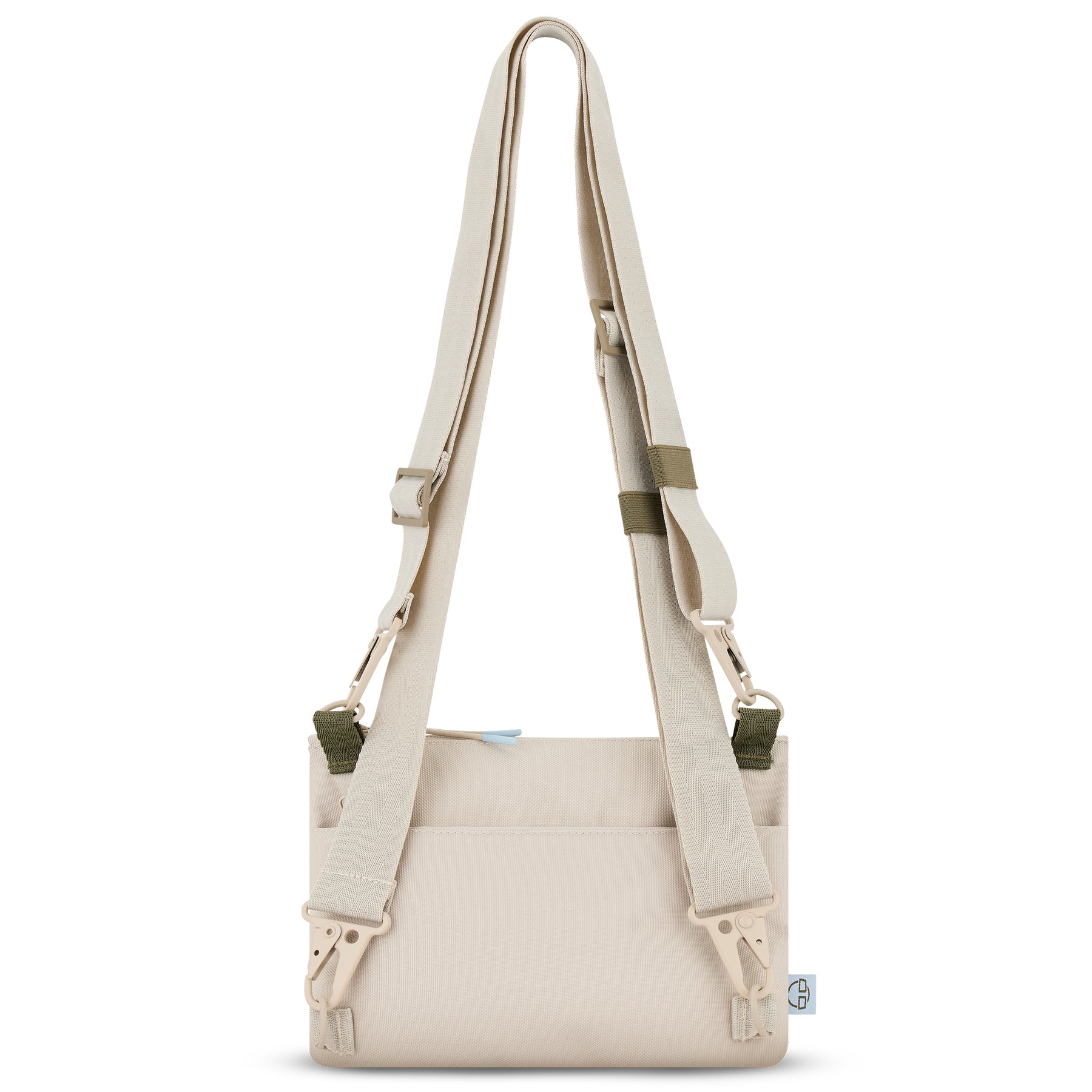 Beige Umhängetasche 'Avery' mit verstellbaren Trägern und Außentasche
