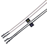 Zwei Johnny Urban Sonnenbrillenbänder 'Jade' in Schwarz und Lila mit Markenetikett