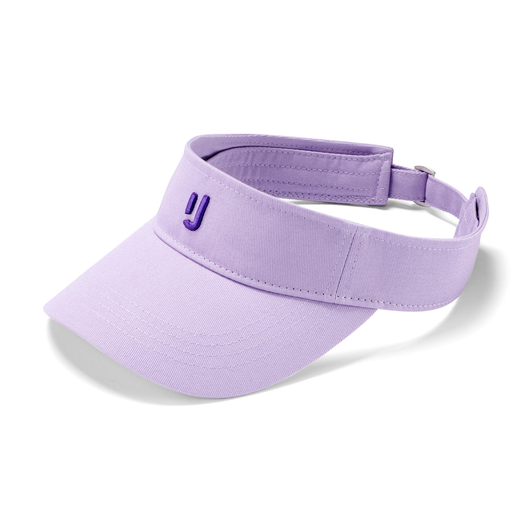 Lila Sonnenblende "Terry" mit verstellbarem Rücken und gesticktem 'JJ'-Logo