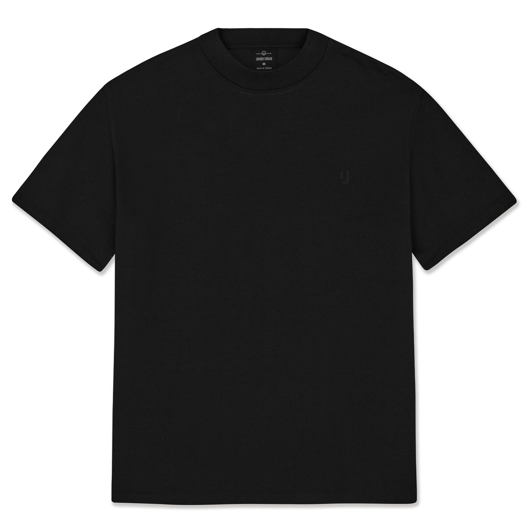Schwarzes, oversized T-Shirt ‚Sammy Lava‘ von Johnny Urban mit Rundhalsausschnitt