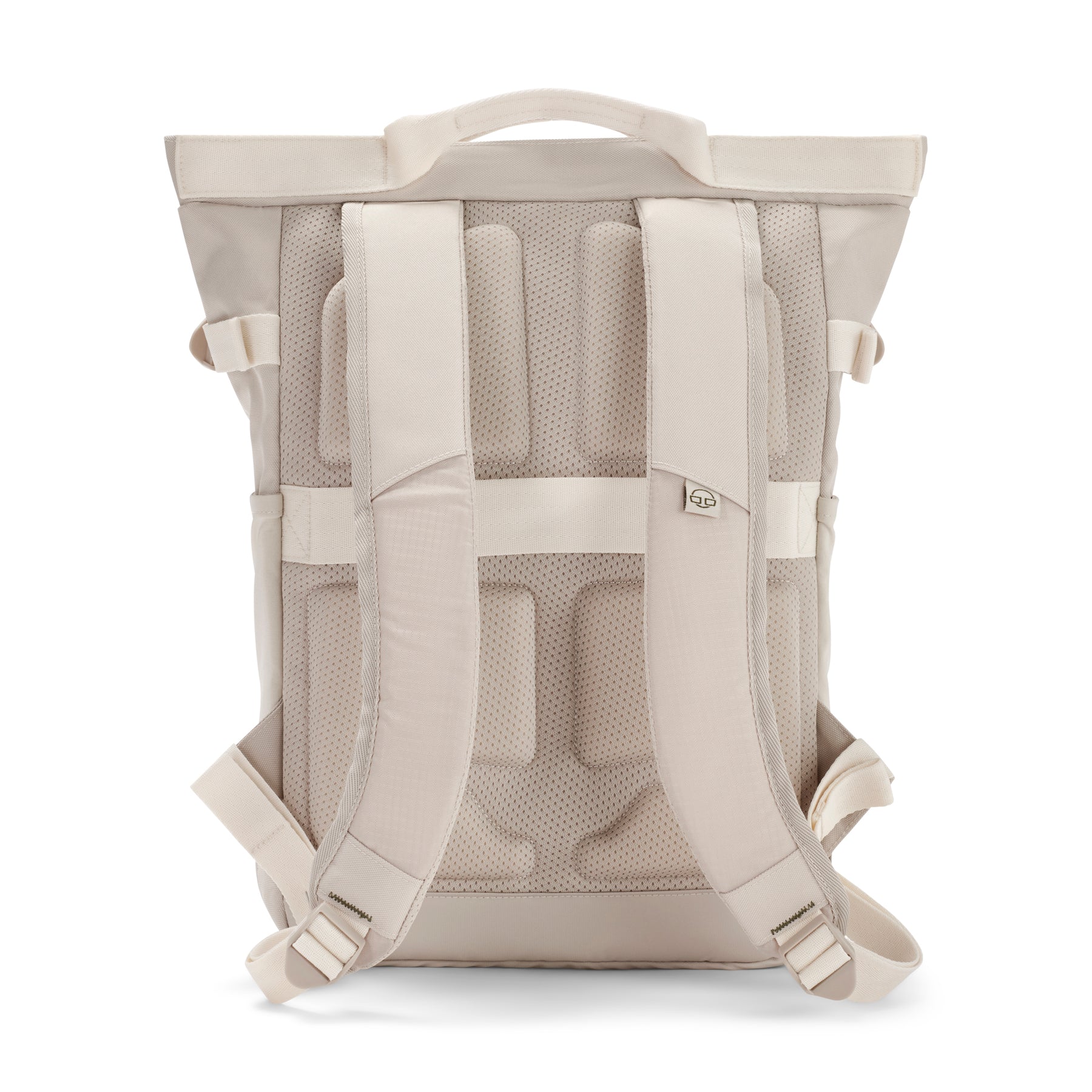 Rucksack ‚Harper‘ in Beige mit gepolsterten, verstellbaren Schultergurten und Rückenpartie