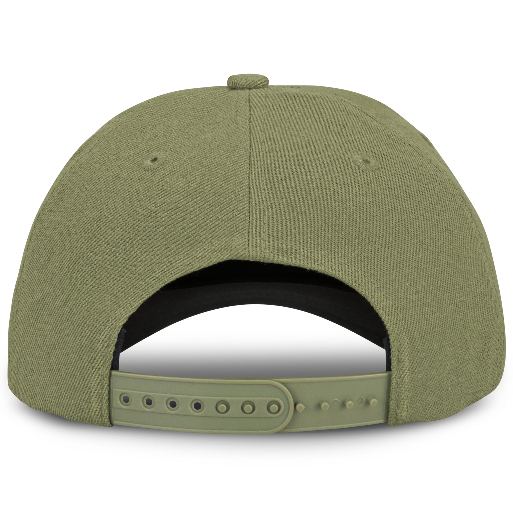Grüne verstellbare Baseball-Cap 'Dean' mit gekrümmtem Schirm, Rückansicht
