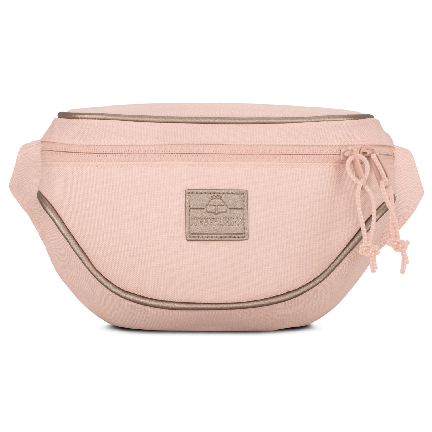 Rosa Bauchtasche 'Ben' von Johnny Urban mit Reißverschluss und grauen Details