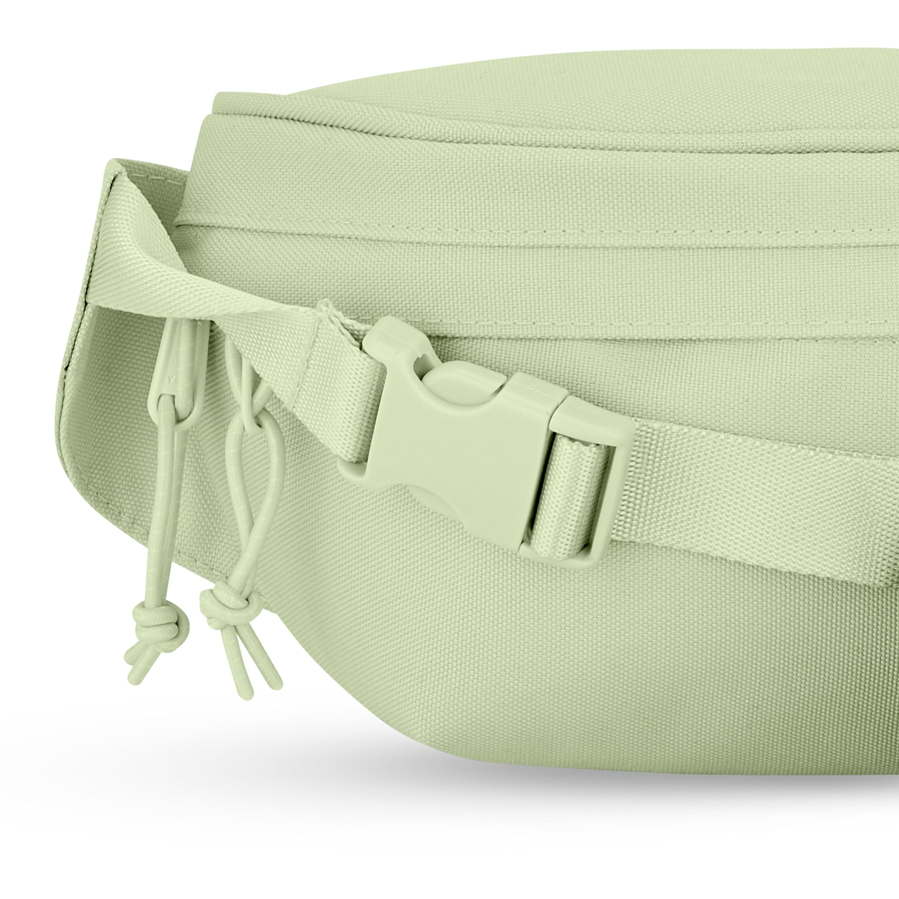 Bauchtasche Tom in hellem Stoff mit verstellbarem Gurt und doppeltem Reißverschluss