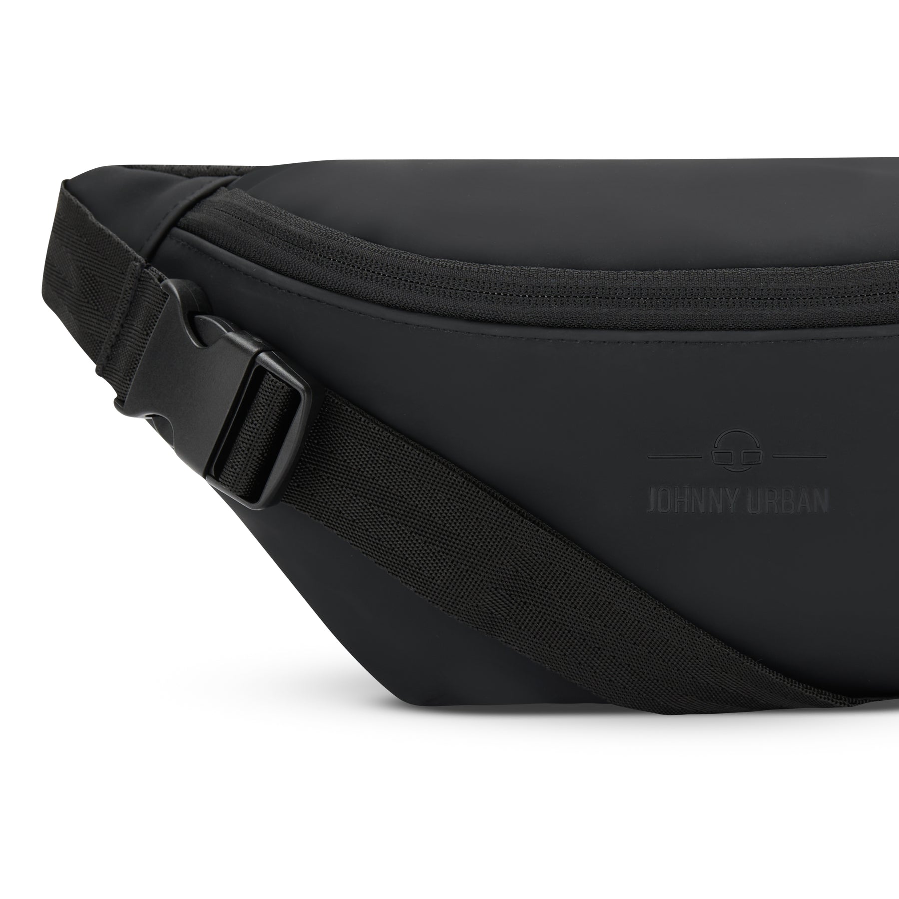 Schwarze Bauchtasche 'Riley' von Johnny Urban mit Reißverschluss und verstellbarem Riemen