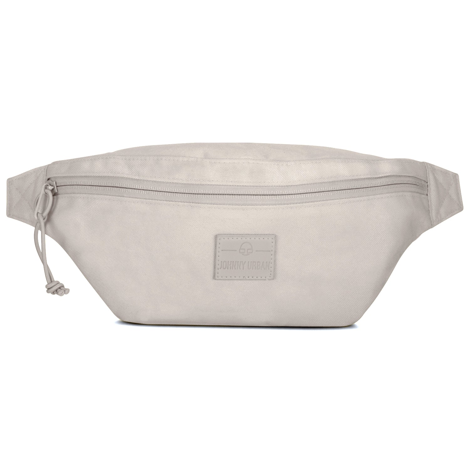 Beige Bauchtasche 'Erik Small' von Johnny Urban mit Reißverschluss und Logo-Patch vorne