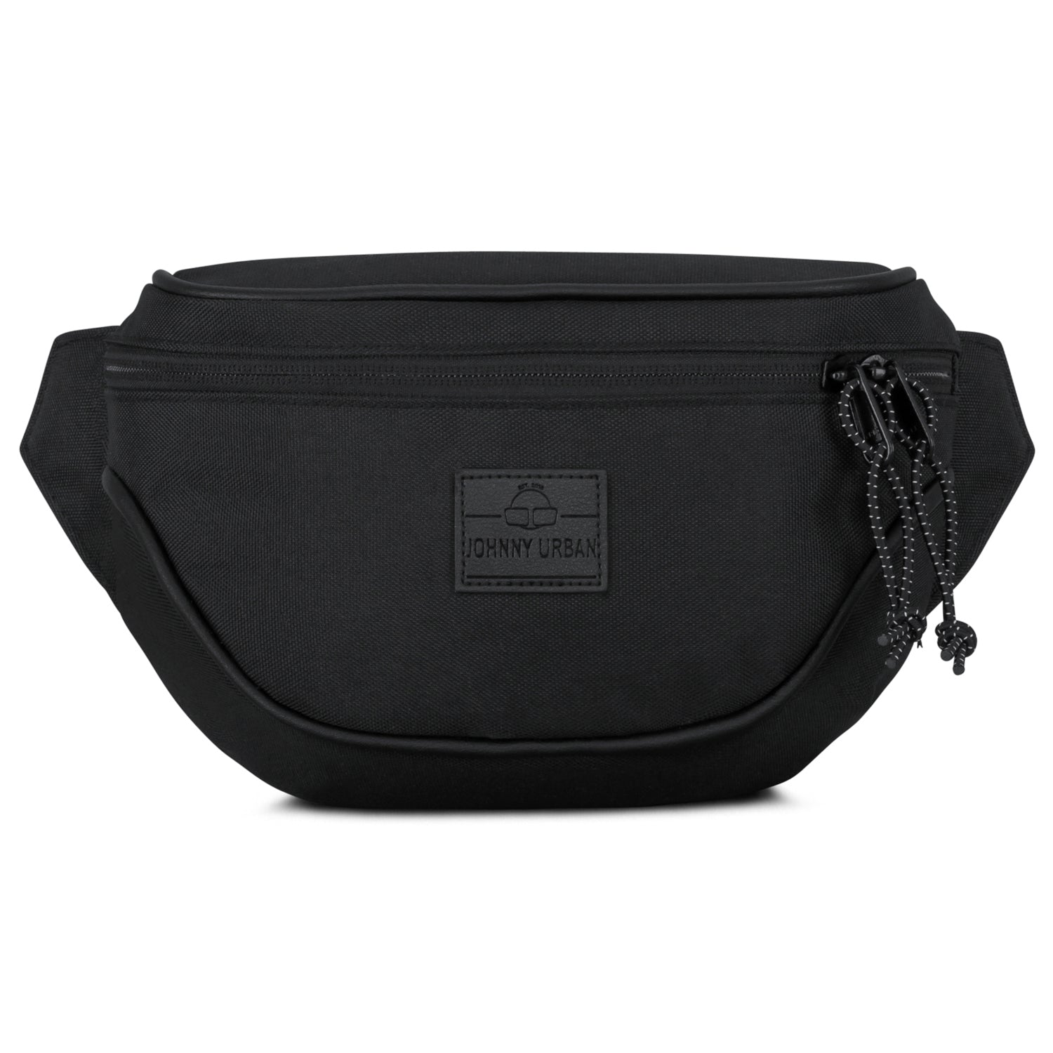 Schwarze Bauchtasche 'Ben' von Johnny Urban mit Reißverschluss und Logo vorne