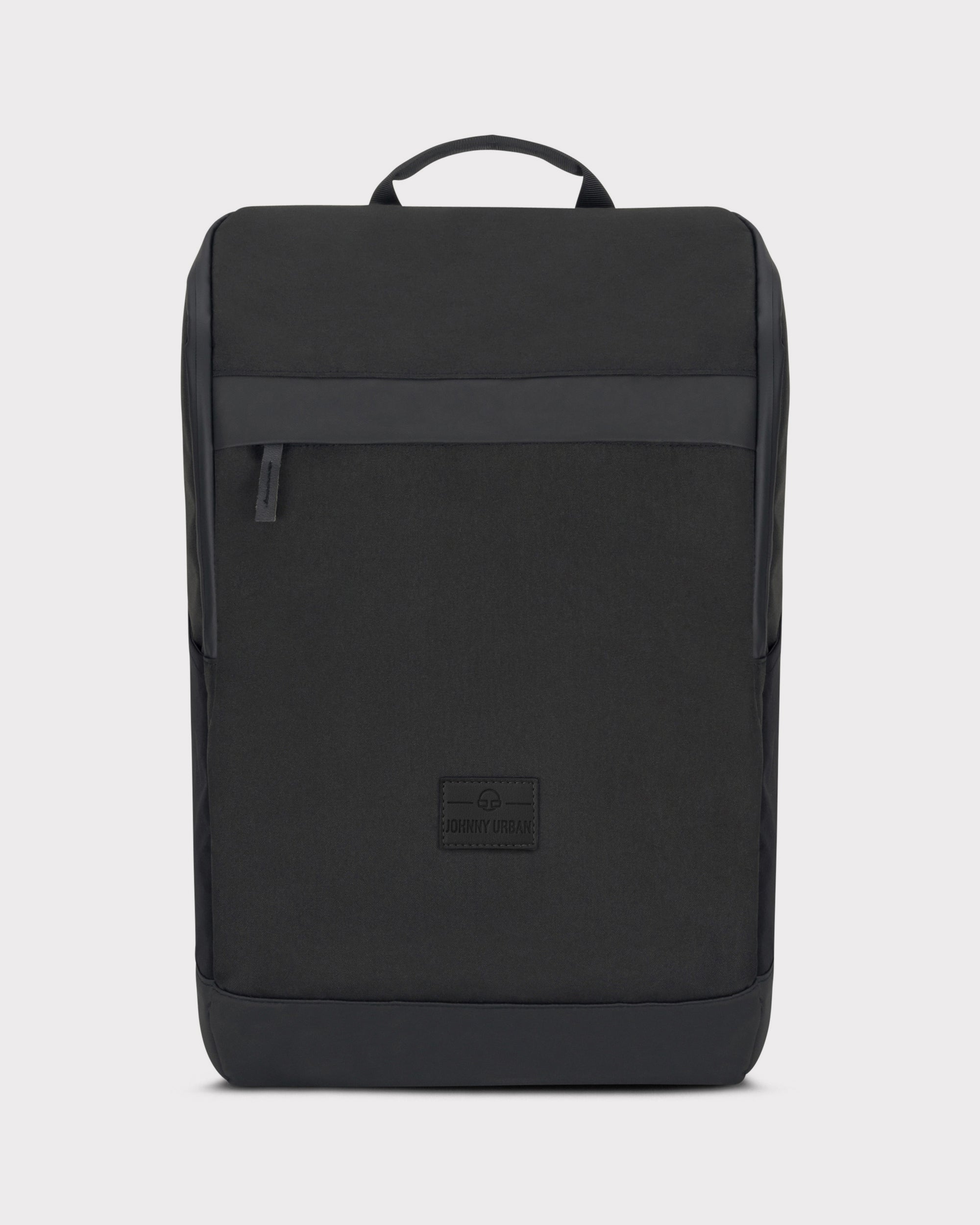 Schwarzer Business-Rucksack 'Jasper' von Johnny Urban mit Tragegriff und Frontfach