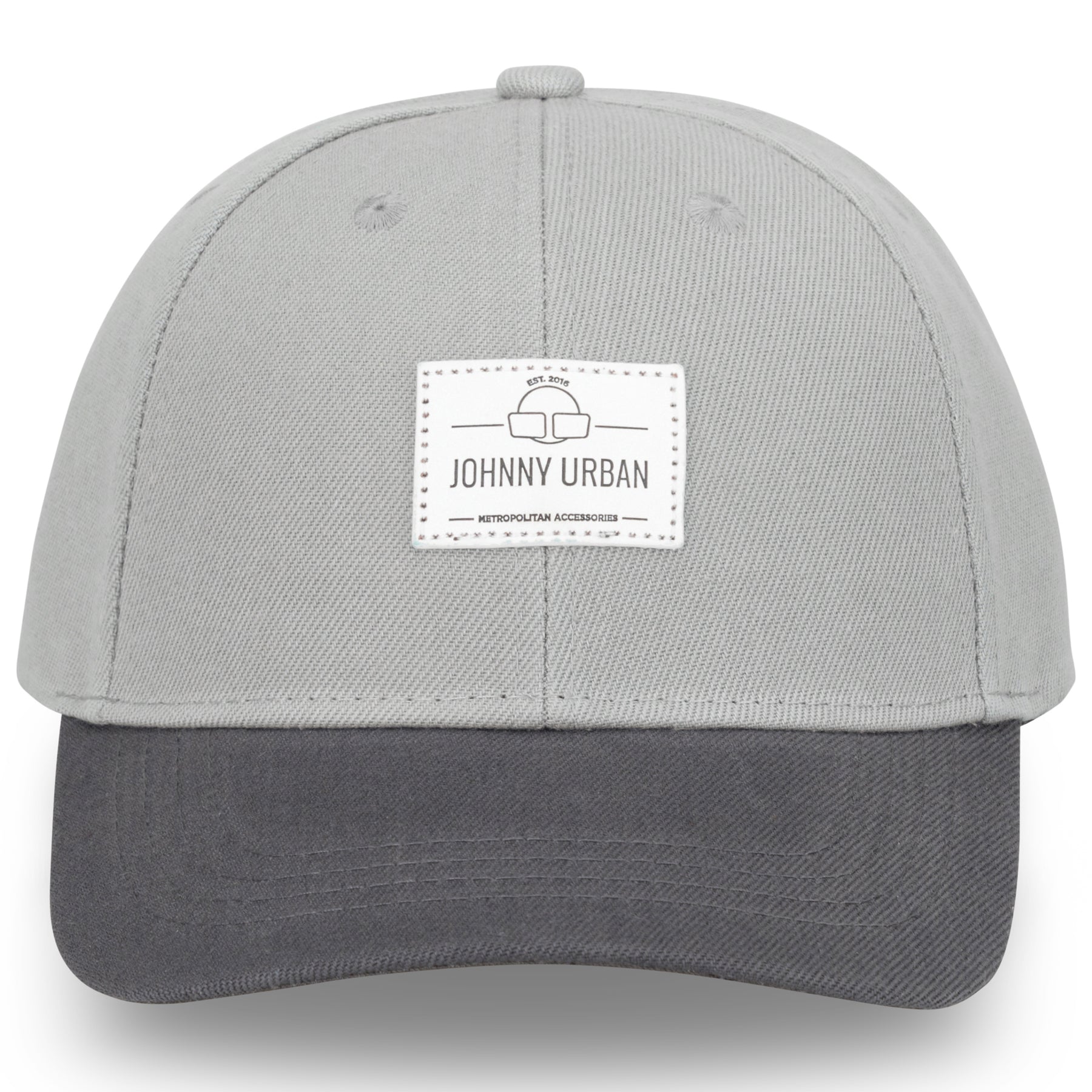 Cap 'Dean' von Johnny Urban in Grau mit gebogenem Schirm und Logo auf der Vorderseite