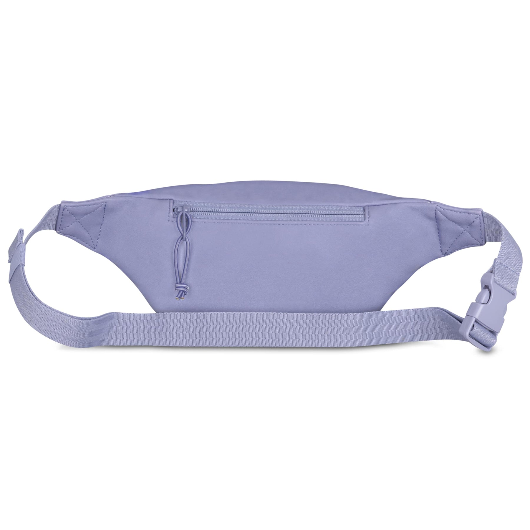 Lila Kunstleder Bauchtasche 'Toni' mit Reißverschluss und verstellbarem Gurt
