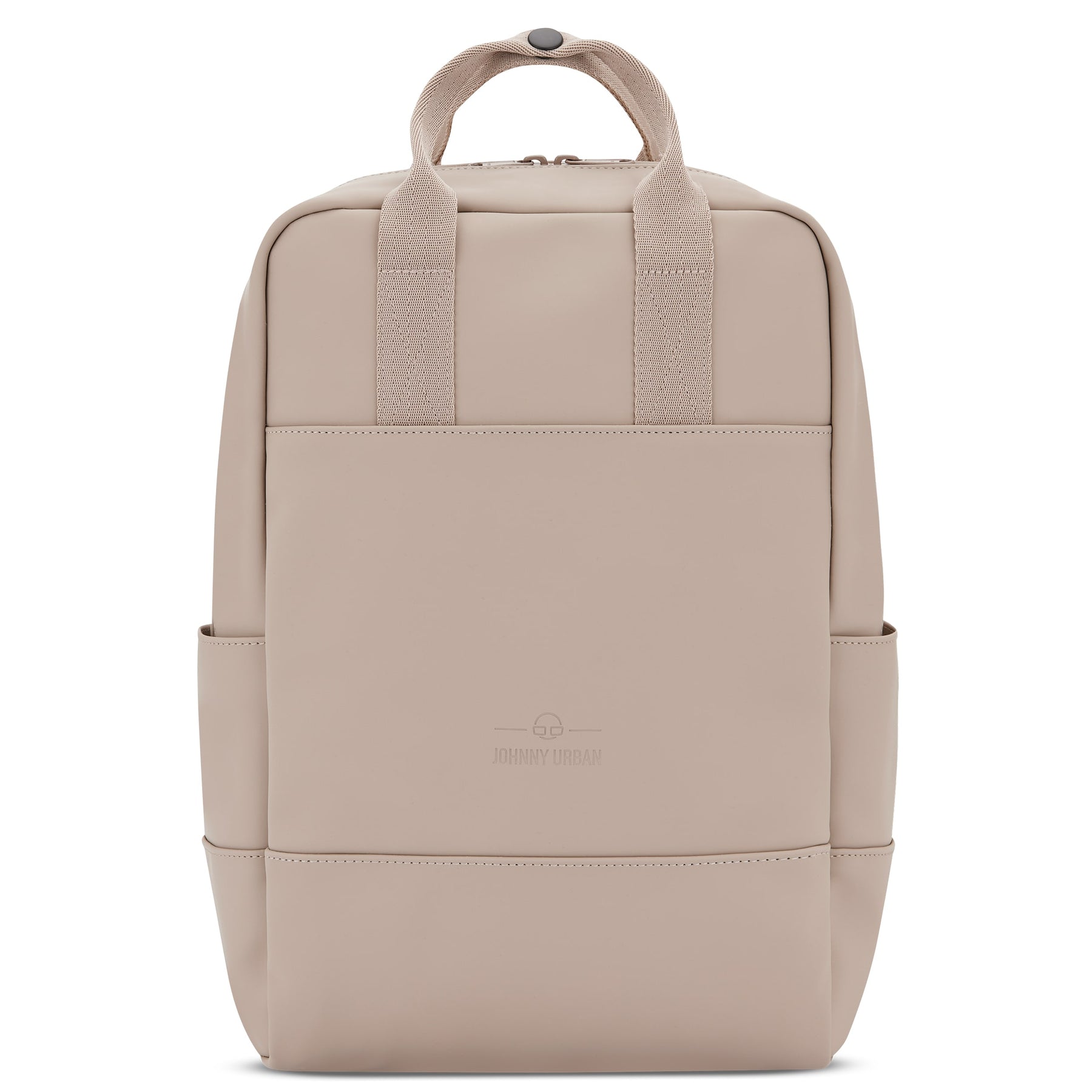 Beiger Damenrucksack 'Hailey' von Johnny Urban mit Tragegriff und seitlichen Taschen