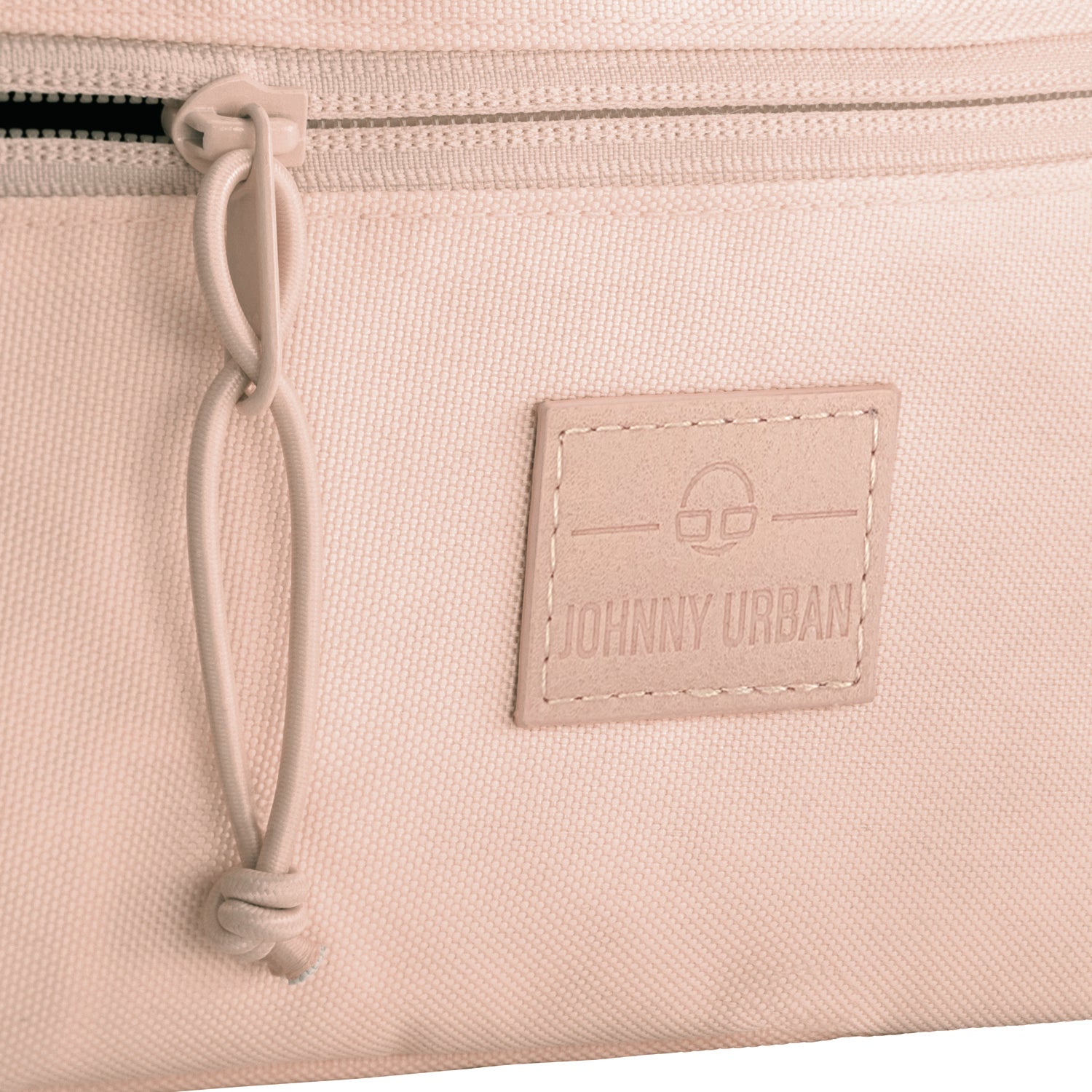 Rosa Bauchtasche 'Erik Small' mit Reißverschluss und Johnny Urban Markenlogo aus Leder