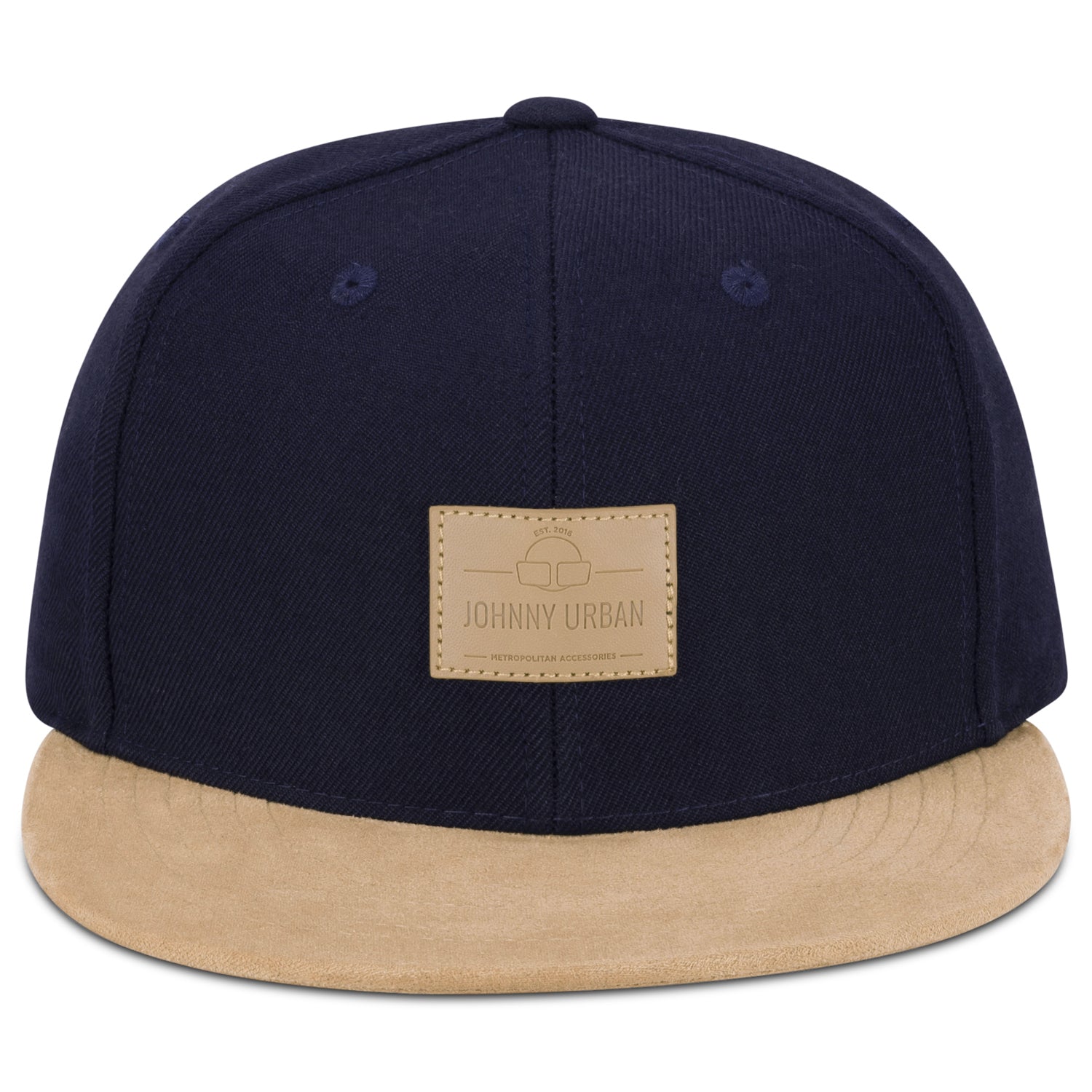Cap ‚Dean‘ von Johnny Urban in Dunkelblau mit beigem Schild und Schirm