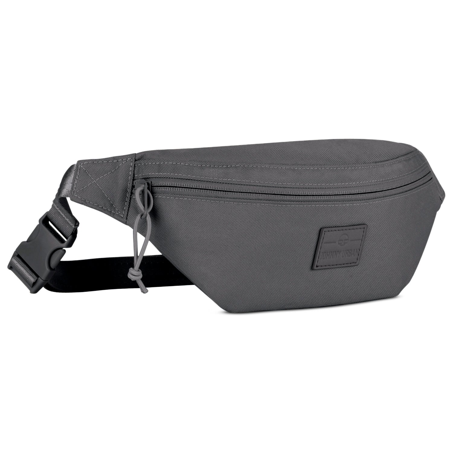Johnny Urban Bauchtasche 'Erik Small' in Grau mit Reißverschluss und verstellbarem Gurt