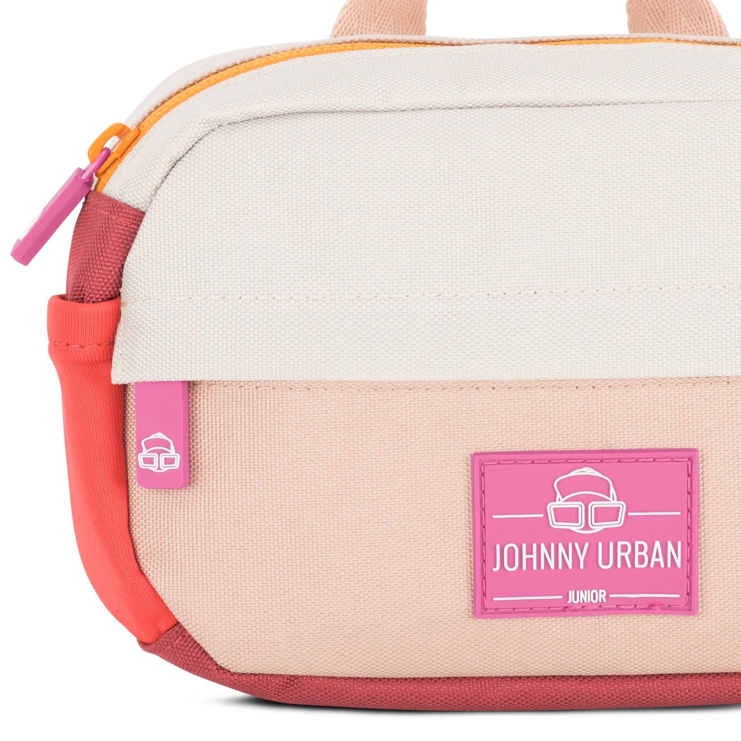 Kinder Bauchtasche 'Felix' von Johnny Urban Junior in Rosa und Beige mit pinkem Logo