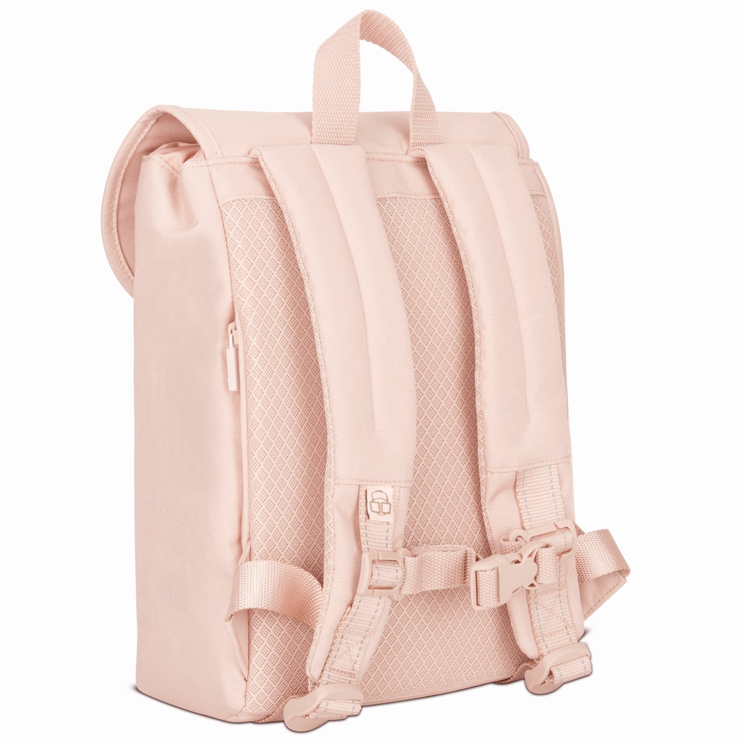 Rosa Kinderrucksack 'Liam' mit gepolsterten Rücken- und Schultergurten und Brustverschluss
