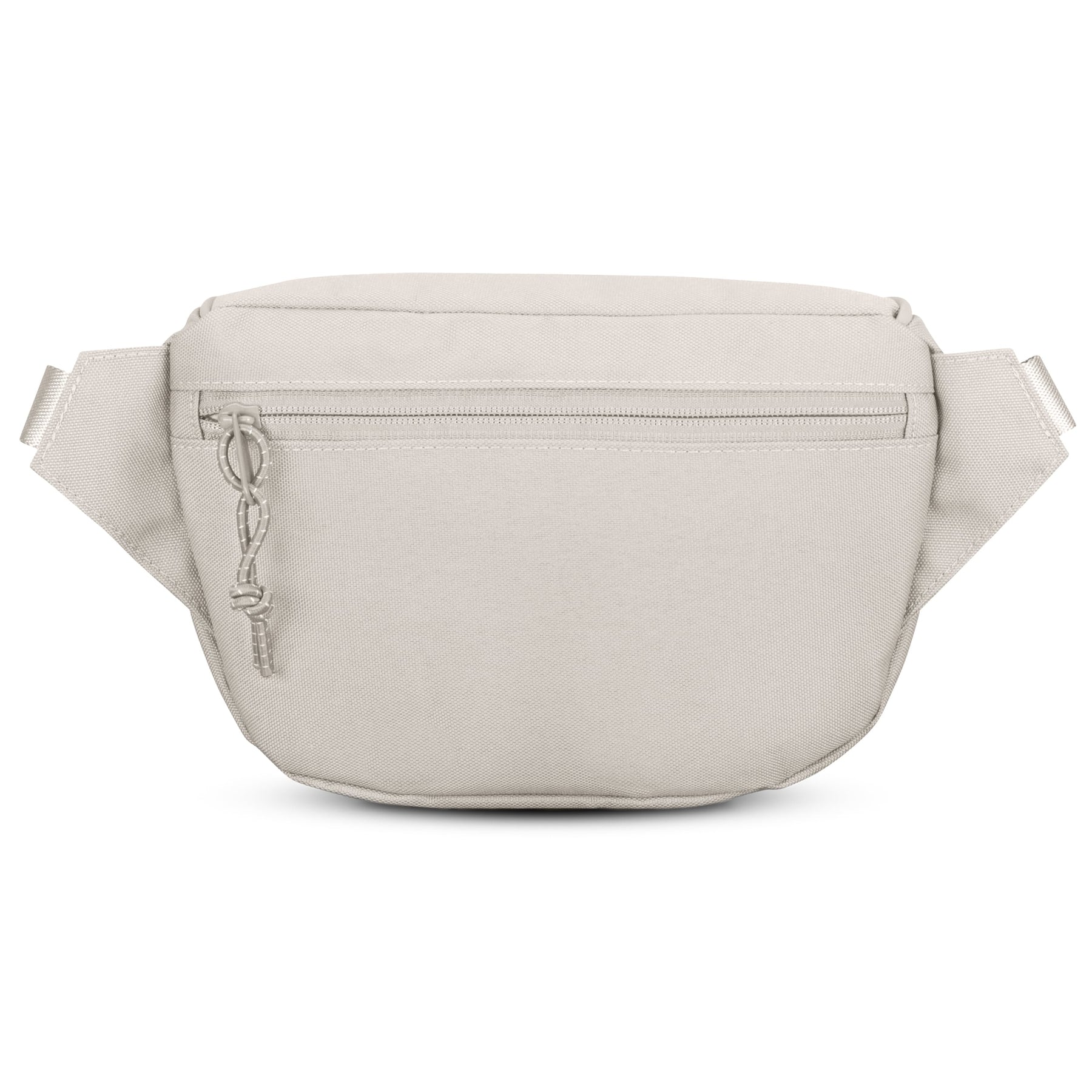 Beige Bauchtasche 'Ben' aus robustem Textil mit Reißverschlussfach vorne