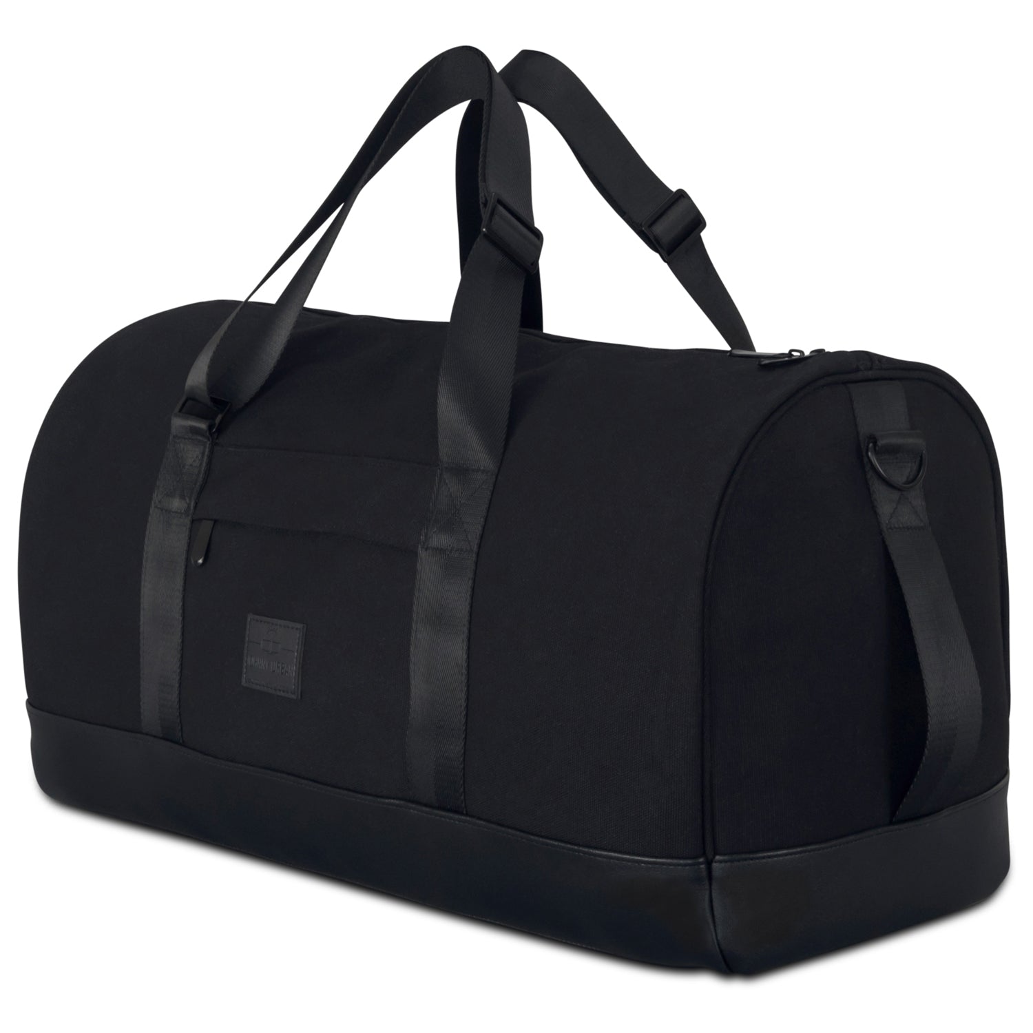 Schwarze Weekender-Reisetasche "Paul" von Johnny Urban mit zwei Tragegriffen und Schultergurt