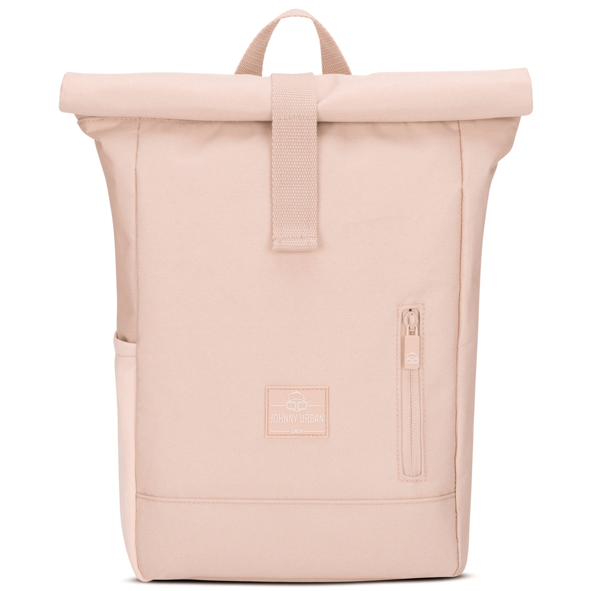 Rolltop Kinderrucksack 'Aaron' von Johnny Urban in rosa mit Frontreißverschluss und Trageschlaufe