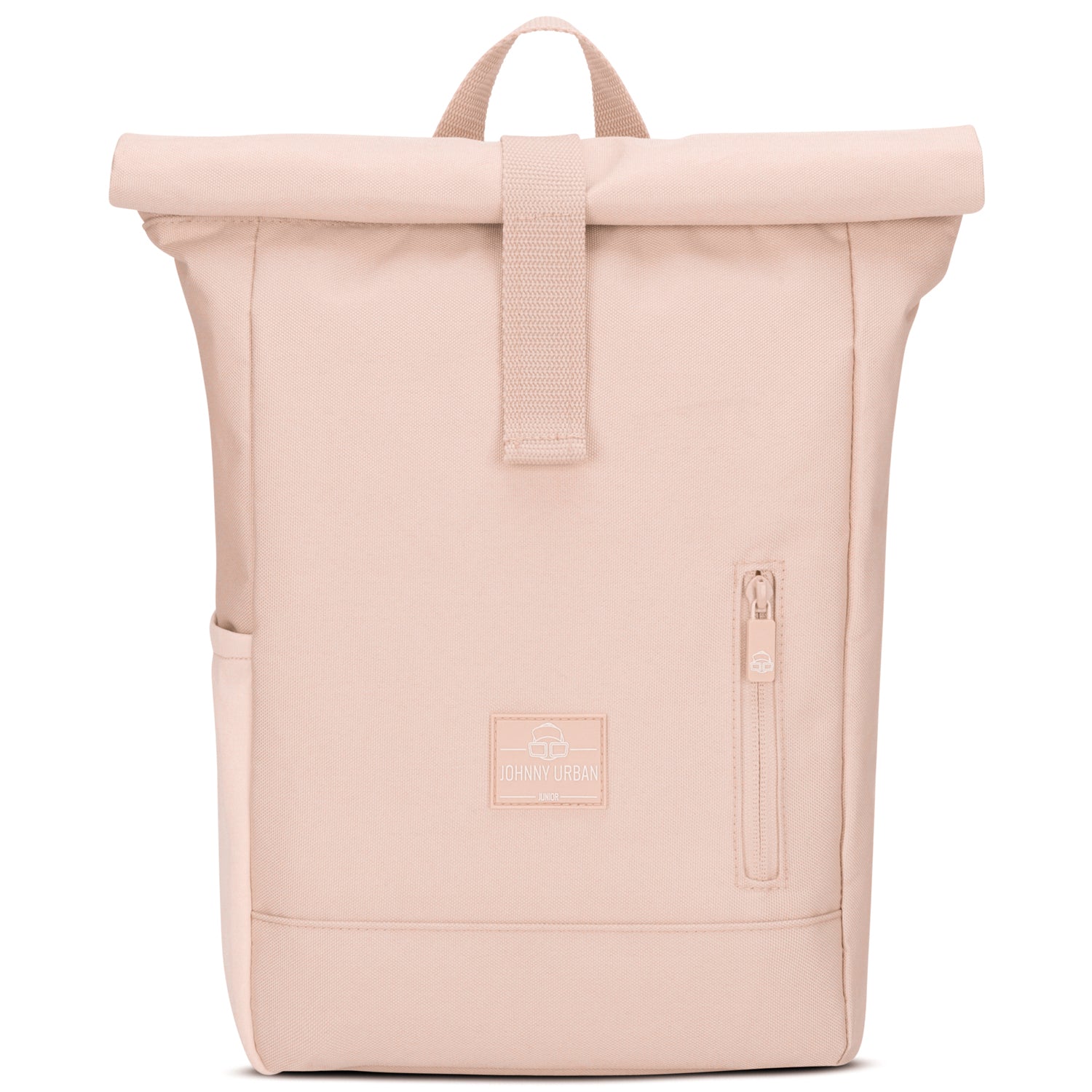 Rolltop Kinderrucksack 'Aaron' von Johnny Urban in rosa mit Frontreißverschluss und Trageschlaufe
