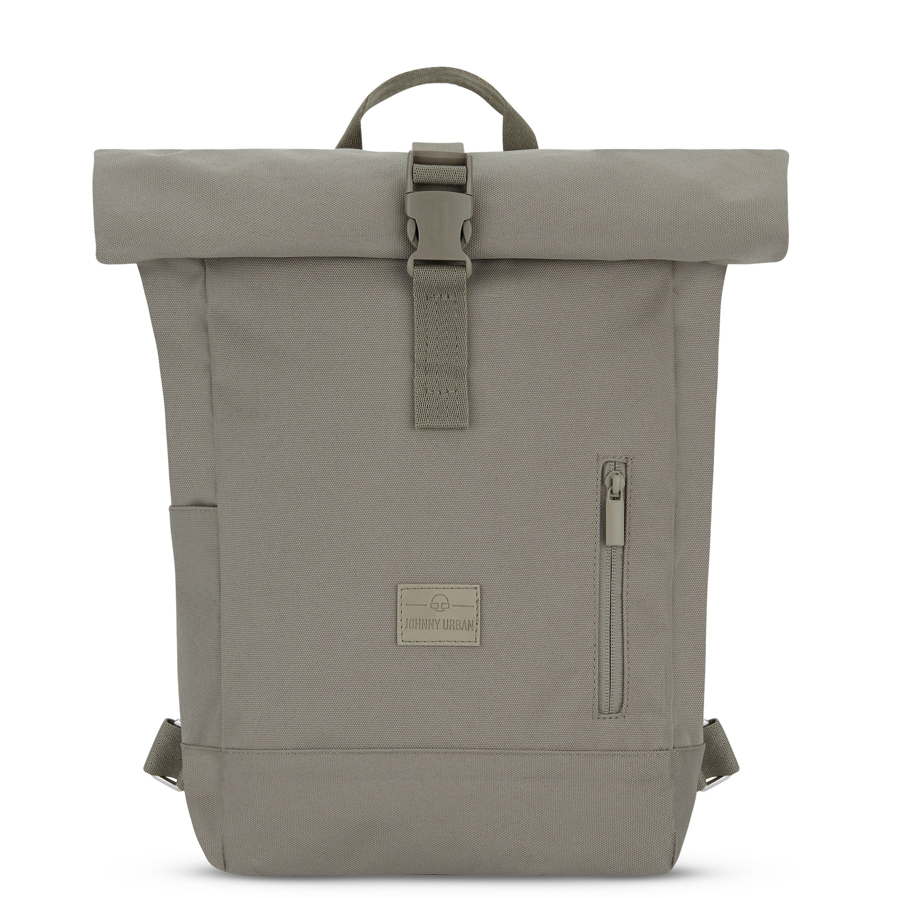 Kleiner brauner Johnny Urban Rolltop Rucksack 'Robin Small' mit Frontreißverschluss