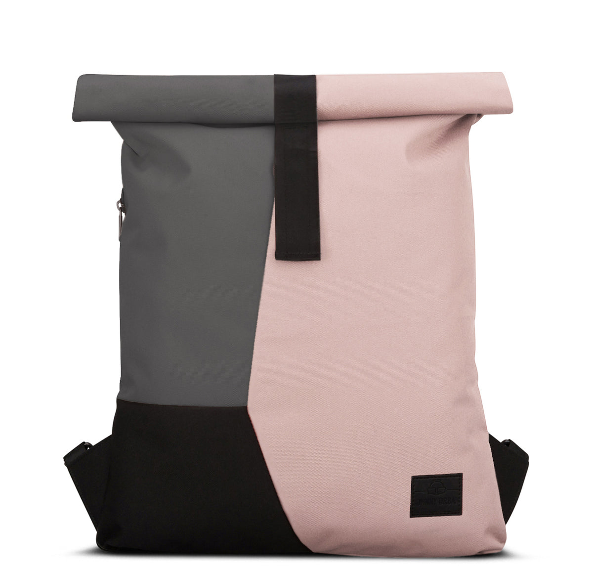 Rucksack 'Oskar' von Johnny Urban, Rolltop, farblich in Rosa, Grau und Schwarz, für Damen