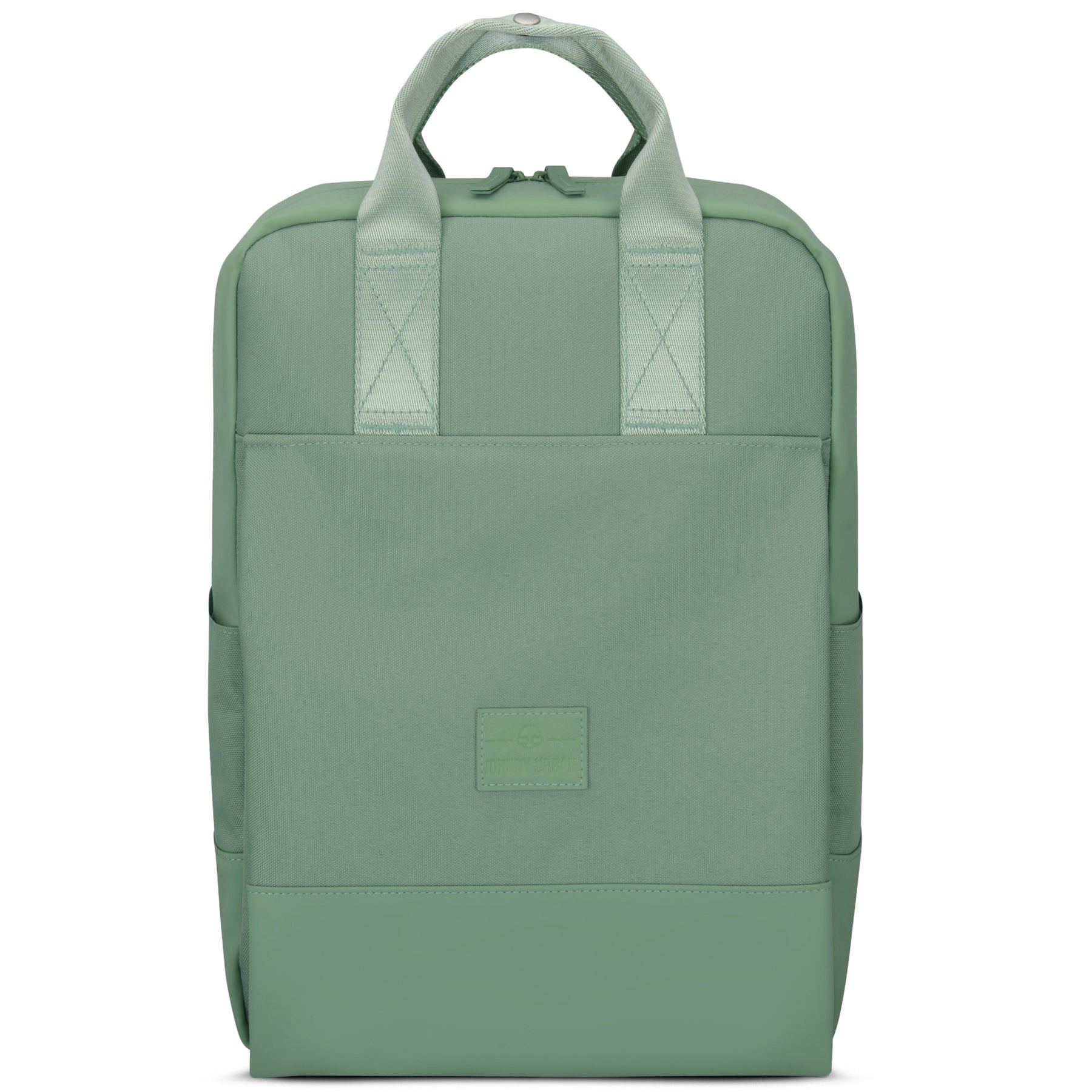 Grüner Rucksack 'Jona Large' von Johnny Urban mit rechteckiger Form und zwei kurzen Tragegriffen