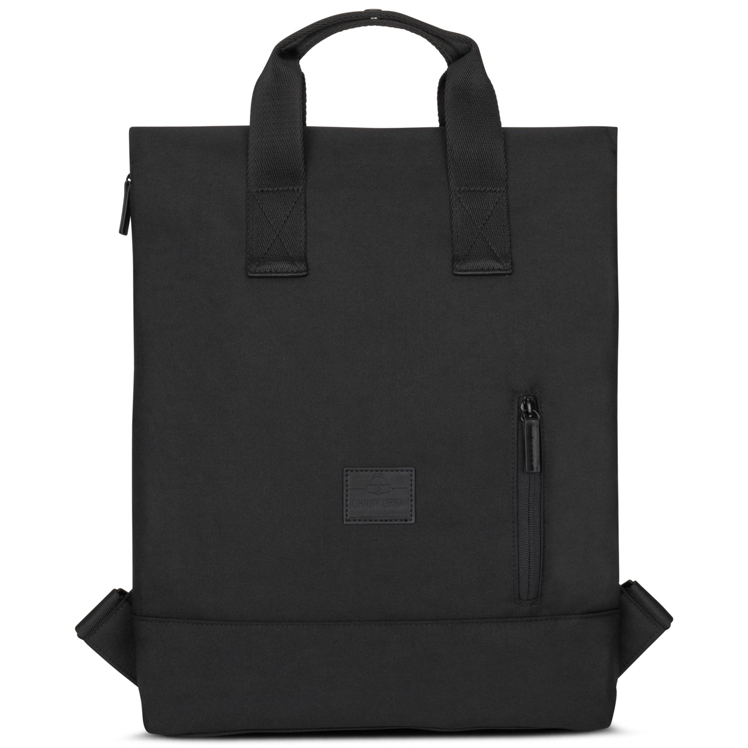 Schwarzer Johnny Urban Rucksack 'Ivy' mit rechteckiger Form und kurzem Tragegriff